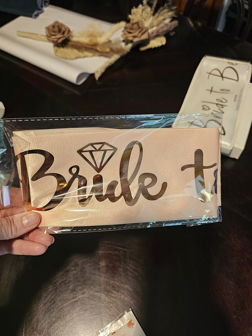 Bride Satin Phone Wallet Case in Rose Gold